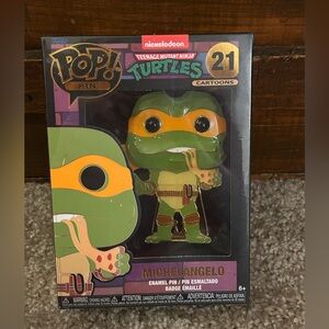 Pop Funko TMNT Michaelangelo Enamel Pin #21 - New in Box